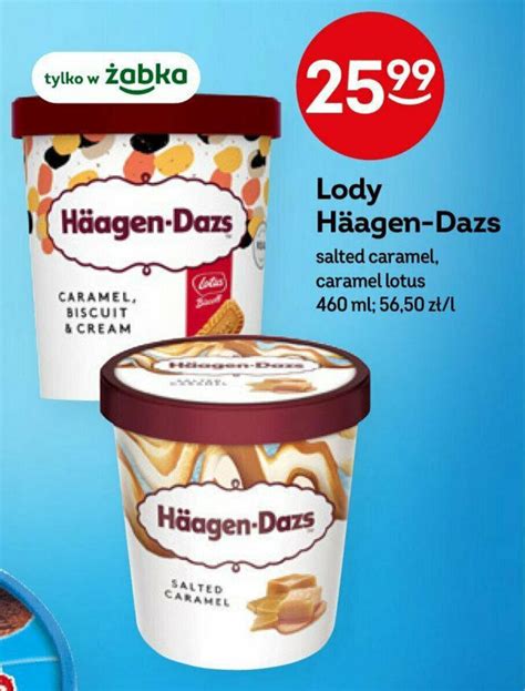 Promocja Lody Häagen Dazs 460 ml w Żabka