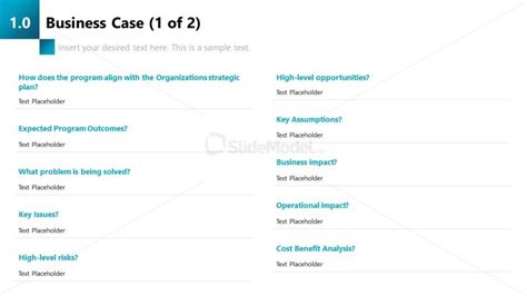 Program Management Presentation - Business Case Slide - SlideModel