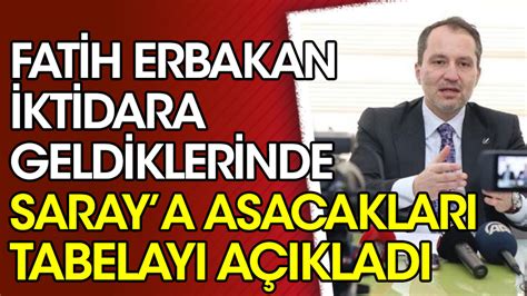 Fatih Erbakan Iktidara Geldiklerinde Ne Yapacaklar N A Klad R Vet