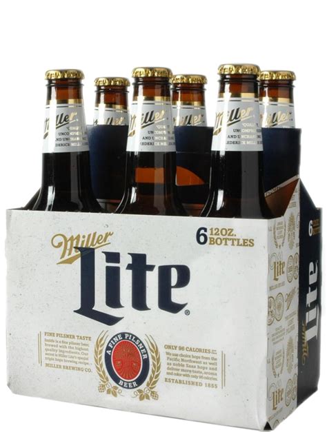 Miller Lite 12oz 6pk Btl Luekens Wine And Spirits