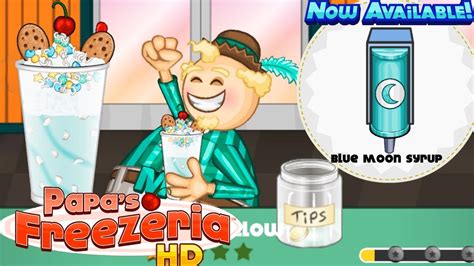 Papa S Freezeria Hd Day New Blue Moon Syrup Freeze Putt Mini Game