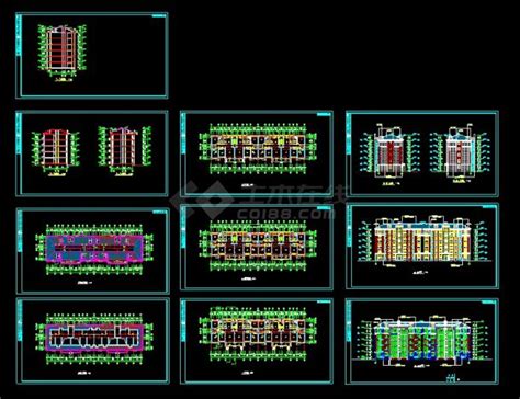 多层住宅建筑设计cad详情整套图纸住宅小区土木在线