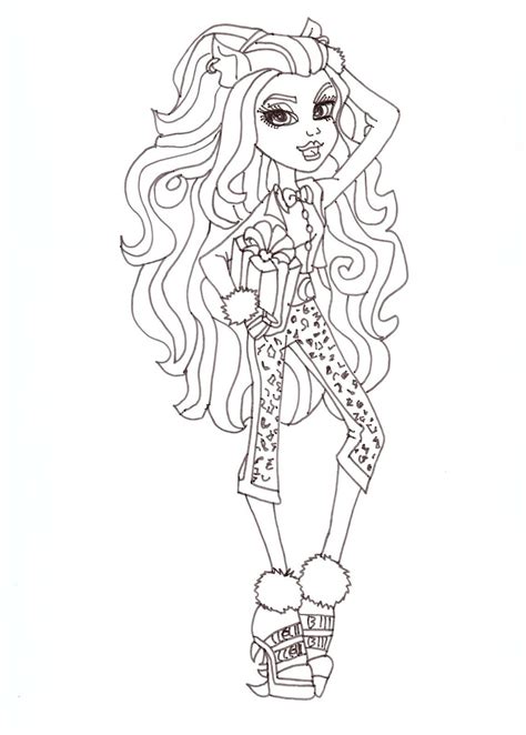 Monster High Clawdeen Wolf Coloring Pages Clip Art Library