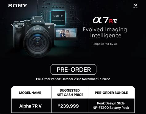 Sony A7R Mark 5 now up for pre-order, priced at Php240k » YugaTech | Philippines Tech News & Reviews