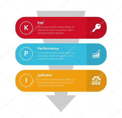 Kpi Indicador Rendimiento Clave Infograf As Diagrama Plantilla Con