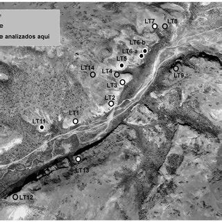 Ubicaci N De Los Sitios Arqueol Gicos Identificados En Los Toldos