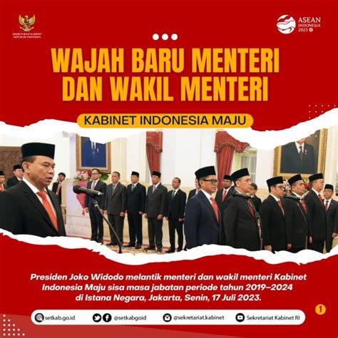 Sekretariat Kabinet Republik Indonesia Wajah Baru Menteri Dan Wakil