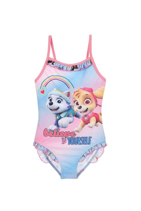 Swimsuit On Everest And Skye Straps Paw Patrol Believe In Yourself