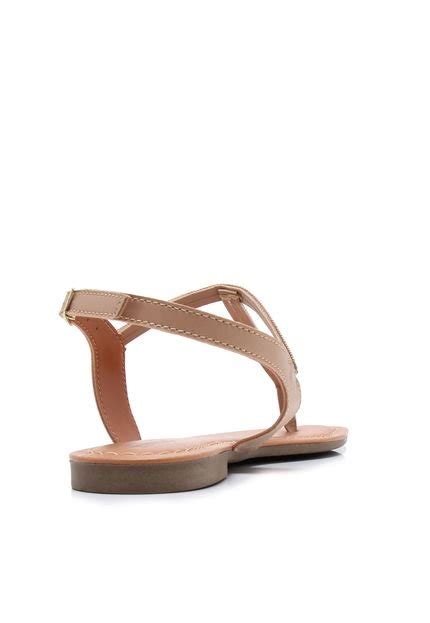 Sandália Rasteira FiveBlu Hotfix Nude Compre Agora Dafiti Brasil
