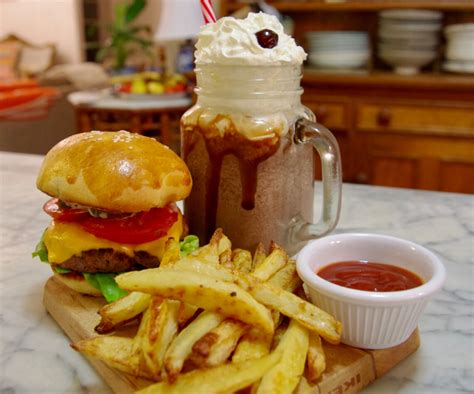 Diner Style Burger, Fries & Shake at Home : 8 Steps (with Pictures ...