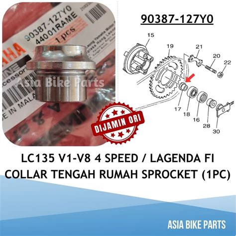 Yamaha Original LC135 V1 V2 V3 V4 V5 V6 V7 V8 4S Lagenda FI Clutch