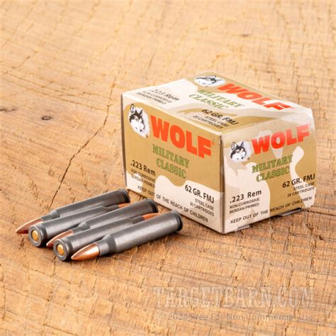 Wolf Wpa Military Classic 223 Remington 62 Grain Fmj 20 Rounds