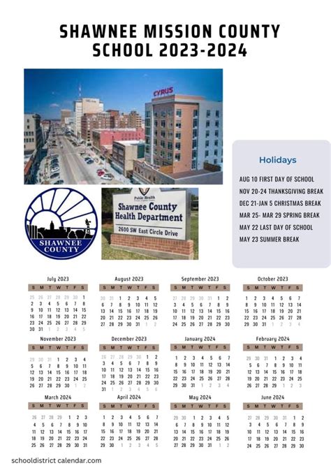 Shawnee Mission School District Calendar Holidays 2023-2024