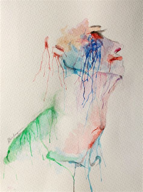 the crying man - watercolor - first version by LucaHennig on DeviantArt