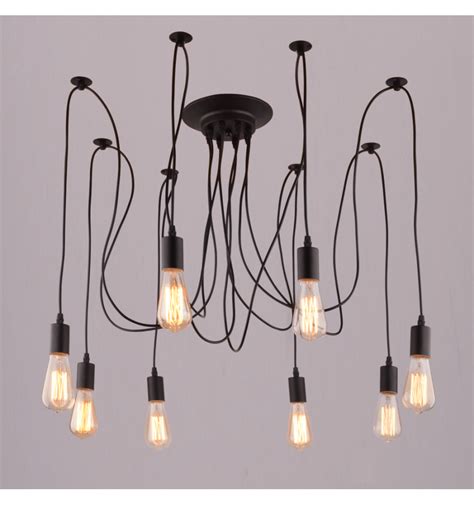 Spider Pendant Light Multiple Edison Bulbs | Adjustable - Spider