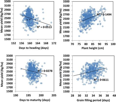 Relationships Between Grain Yield And Related Traits For 536 Ecotypes