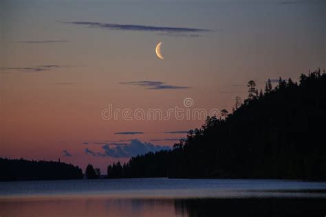 Half Moon in the Night Sky. Stock Photo - Image of imagination, fantasy: 104126982