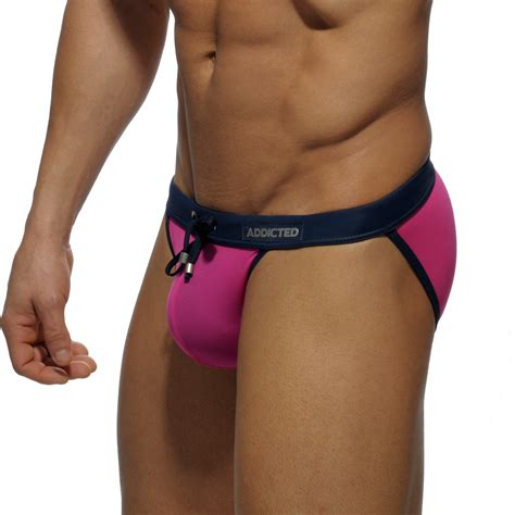 Bikini Sexy Taille Basse Rose Swim Briefs For Man Brand Addicted