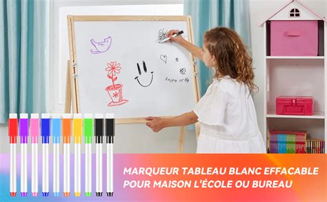 Pcs Feutre Tableau Blanc Effacable Couleurs De Feutre Effa Able