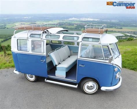 Vintage VW Camper Bus Van