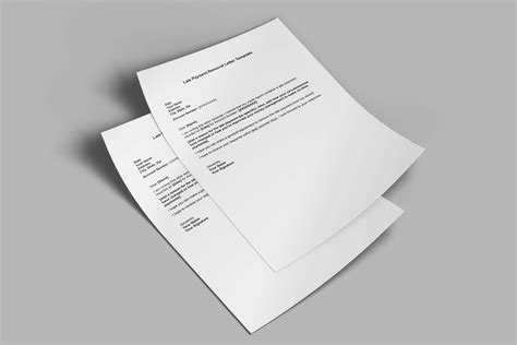 Late Payment Removal Letter Template,late Payment Letter Template,late