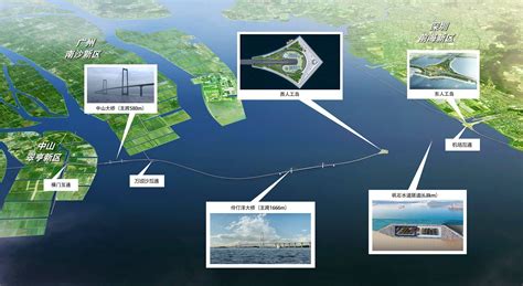 深中通道详细规划图中山