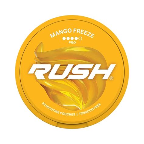 RUSH Mango Freeze: Tropical Nicotine Pouch with Cool Flavor - Snus Farmer