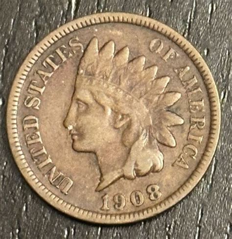 S Indian Head Cent Vf Very Fine Copper Small Cent C Penny Coin