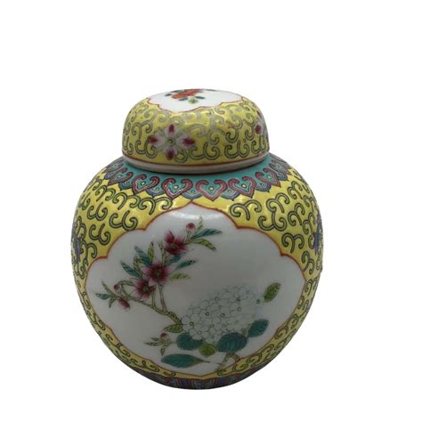 1950s Chinese Ginger Jar With Stopper