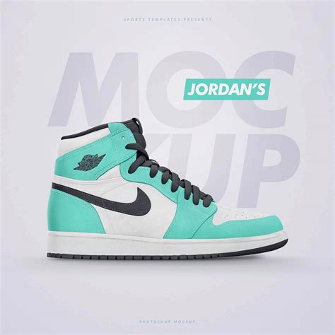 Free Nike Air Jordan S Retro Photoshop Template Behance