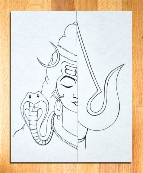 Bholenath Drawing Mahashivratri Lord Shiva Pencil Drawing For