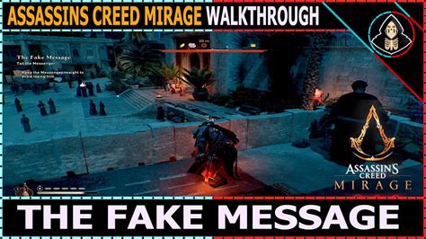 The Fake Message Assassins Creed Mirage Walkthrough Youtube