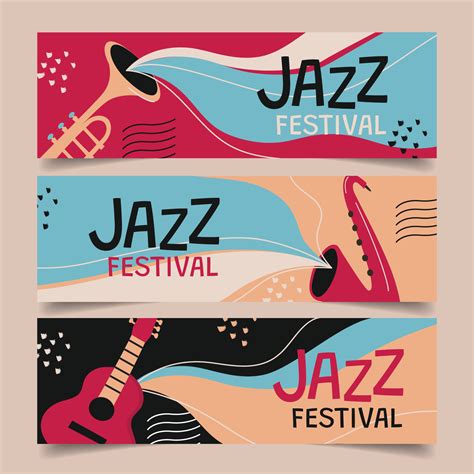 Jazz Music Festival Banner 5419745 Vector Art at Vecteezy