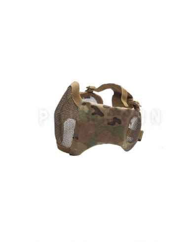 Bas De Visage Grillag Multicam Avec Protection D Oreilles Powergun