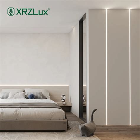 Xrzlux Pcs Led Linear Lights W Recessed Trimless Aluminum