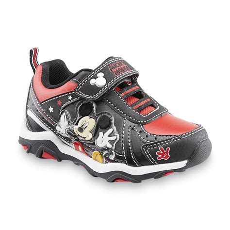 Disney Toddler Boys Mickey Mouse Blackred Sneaker Shoes Baby