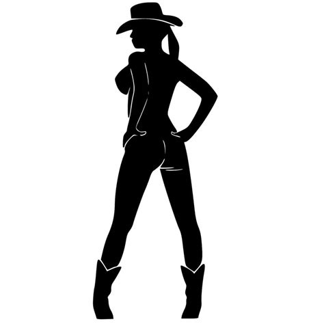 Naked Cowgirl Silhouette Clipart Sitting Cowgirl Cowgirl Etsy The