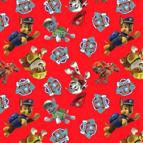 Paw Patrol Fabric Anti Pill Fleece Craft Supplies Fleece Etsy