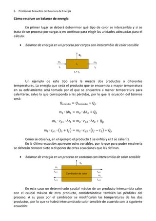 Problemas De Balances De Energia PDF