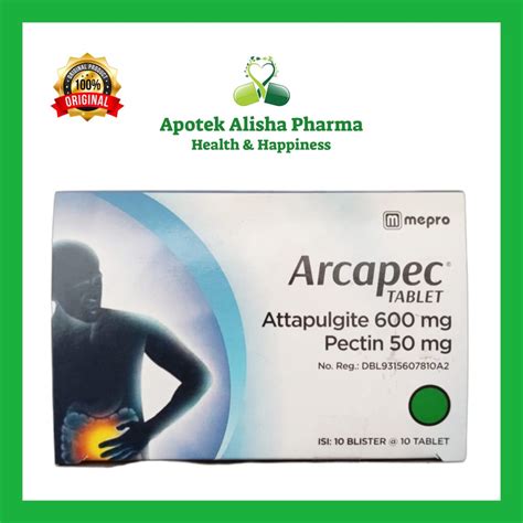 Jual Arcapec Strip Tablet Obat Pencernaan Diare Mencret Shopee