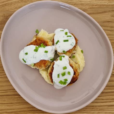 Week 28 Danish Fiskefrikadeller Fish Cakes With Garlic Yogurt Sauce