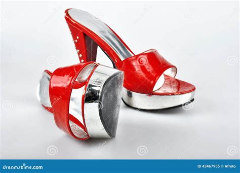 Red Platform Heels stock image. Image of high, glamour - 43467955