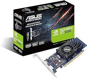 ASUS GeForce GT 1030 2GB GDDR5 Low Profile Graphics Card For HTPC Build