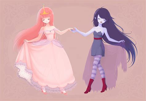 Princess Bubblegum and Marceline by bonxy on DeviantArt