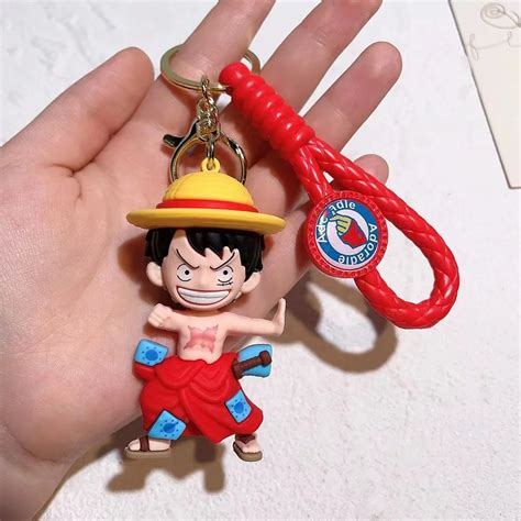 Wholesale Cartoon One Pieced Pendant Anime Pvc 3d One Piece Luffy