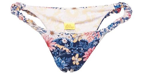 Agua Bendita Terra Ross Low Rise Bikini Bottom In Blue Lyst