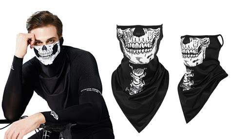 Skeleton Bandana Face Mask Groupon