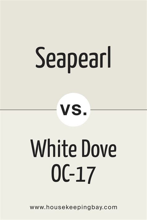 Seapearl Vs White Dove By Benjamin Moore Paint Colors Benjamin Moore