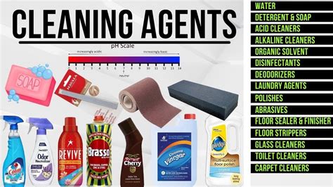 Cleaning Agents Used In Hotel Housekeeping Classification Of Cleaning