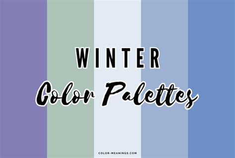 31 Winter Color Palettes For Frosty Designs Color Meanings